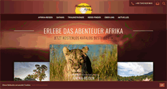 Desktop Screenshot of abendsonneafrika.de