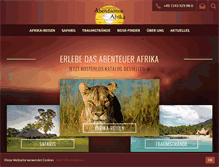 Tablet Screenshot of abendsonneafrika.de
